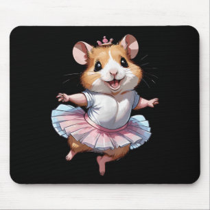 Alfombrilla De Ratón Ballet De Hamster Y Ballerin, Único Y Moderno