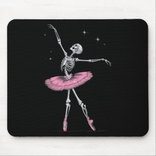 Alfombrilla De Ratón Ballet Skeleton Halloween Disstume Funny Skull