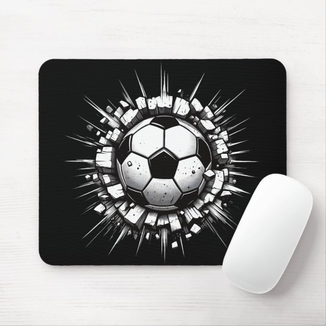 Alfombrilla De Ratón Balón de fútbol (Con ratón)
