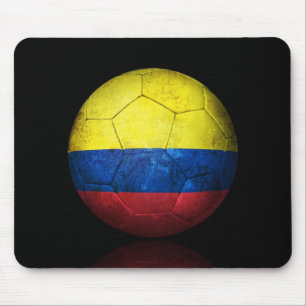 Alfombrilla De Ratón Balón de fútbol colombiano gastado de fútbol de