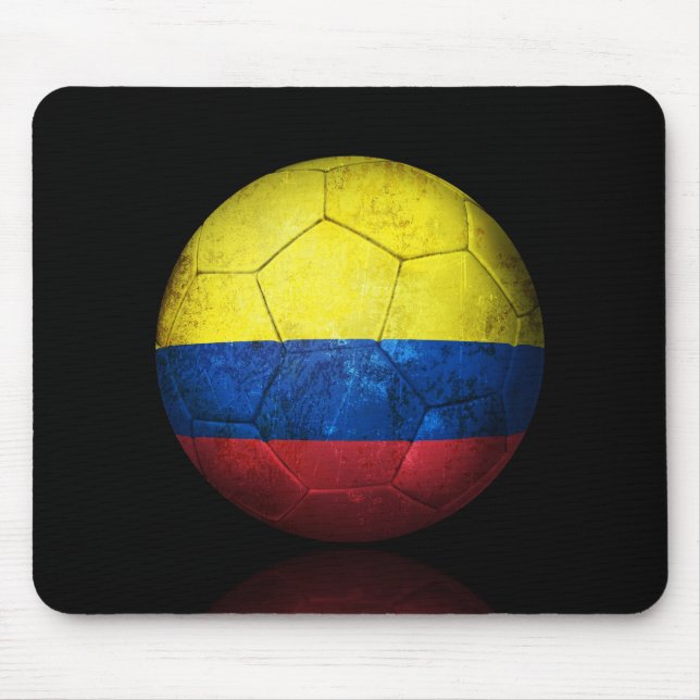 Alfombrilla De Ratón Balón de fútbol colombiano gastado de fútbol de (Frente)