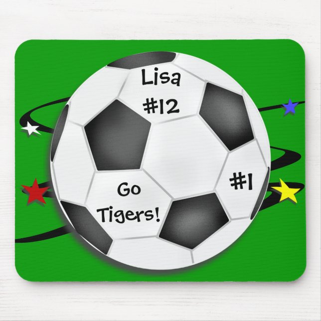 Alfombrilla De Ratón Balón de fútbol Mousepad (Frente)