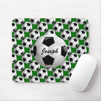 Alfombrilla De Ratón Balón de fútbol personalizado en patrón de fútbol