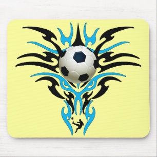 ALFOMBRILLA DE RATÓN BALÓN DE FÚTBOL TRIBAL