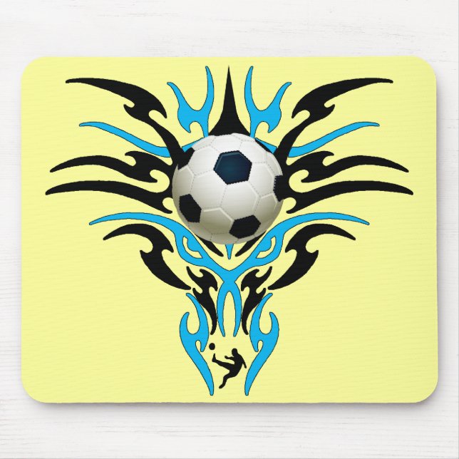 ALFOMBRILLA DE RATÓN BALÓN DE FÚTBOL TRIBAL (Frente)