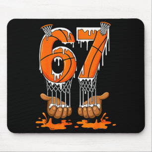 Alfombrilla De Ratón Baloncesto 67 Seis Siete Divertido Gen Alpha Meme