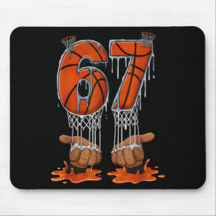 Alfombrilla De Ratón Baloncesto 67 Seis Siete Divertido Gen Alpha Meme