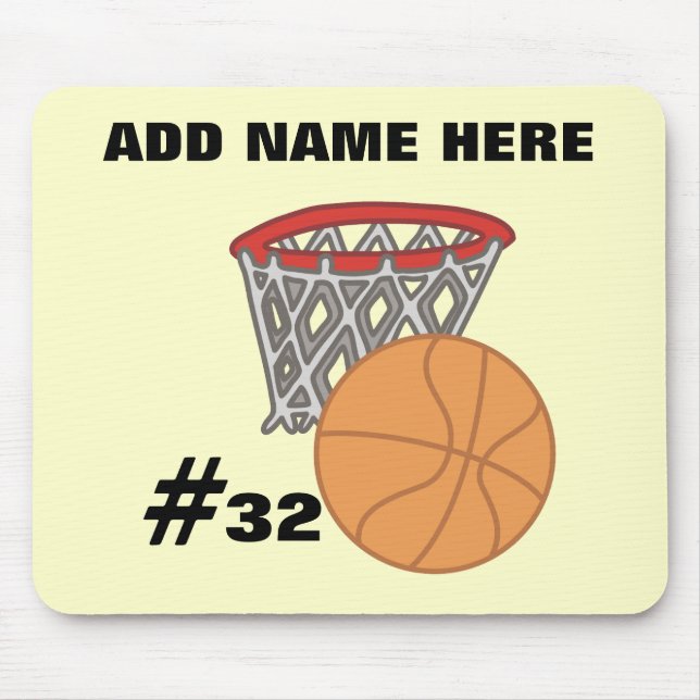 Alfombrilla De Ratón Baloncesto adaptable Mousepad (Frente)