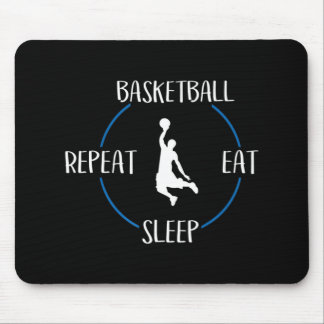 Alfombrilla De Ratón Baloncesto Comer Sleep Repetir Regalo Para Balonce