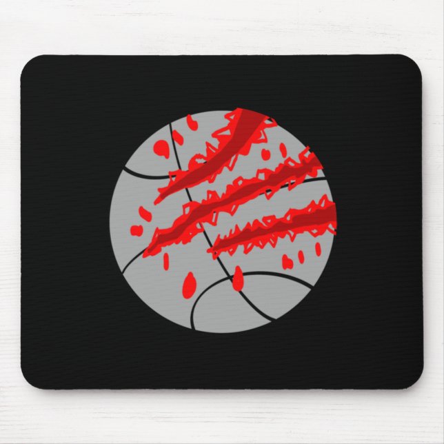 Alfombrilla De Ratón Baloncesto Con Colas Rojas (Frente)