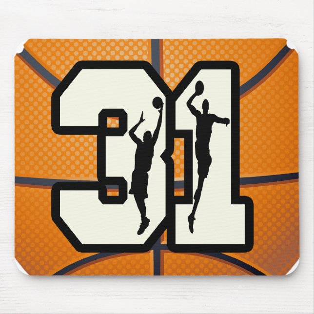 Alfombrilla De Ratón Baloncesto del número 31 (Frente)
