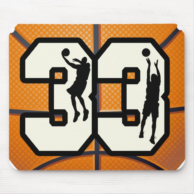 Alfombrilla De Ratón Baloncesto del número 33 (Frente)