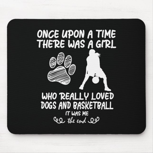 Alfombrilla De Ratón Baloncesto divertido para adolescentes chicas que  (Frente)