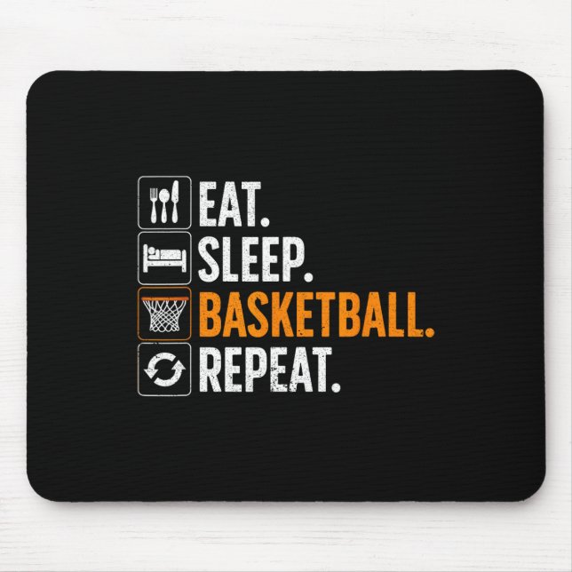 Alfombrilla De Ratón Baloncesto divertido para hombres equipo femenino  (Frente)