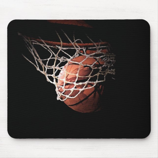 Alfombrilla De Ratón Baloncesto en acción (Frente)