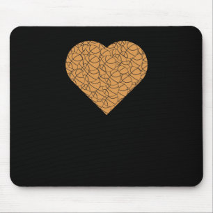 Alfombrilla De Ratón Baloncesto Heart Love Design
