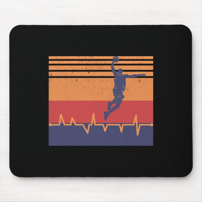 Alfombrilla De Ratón Baloncesto Heartbeat (Frente)