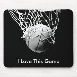 Alfombrilla De Ratón Baloncesto Me Encanta Este Juego Mousepads