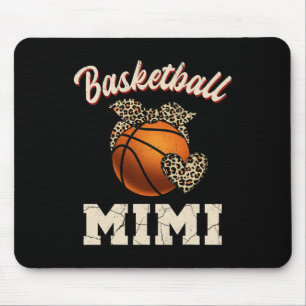 Alfombrilla De Ratón Baloncesto Mimi Bandana Leopard Heart Fans Mother'