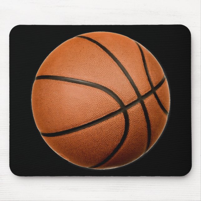 Alfombrilla De Ratón Baloncesto Naranja Negro (Frente)
