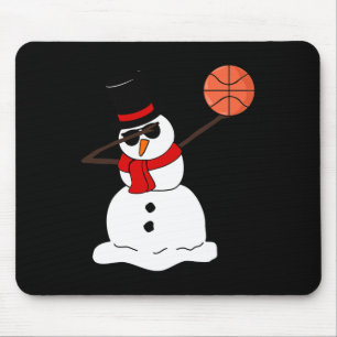 Alfombrilla De Ratón Baloncesto Navidades de luz de nieve en baloncesto