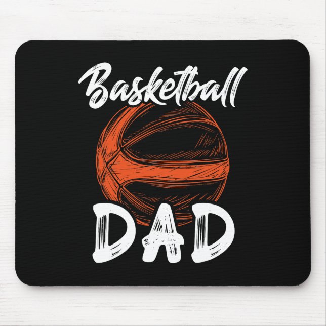 Alfombrilla De Ratón Baloncesto Papá Para Hombres Familia Baloncesto (Frente)