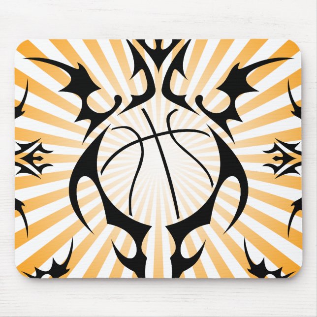 Alfombrilla De Ratón baloncesto tribal. (Frente)