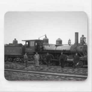 Alfombrilla De Ratón Baltimore y Ohio (motor 932 del ferrocarril de