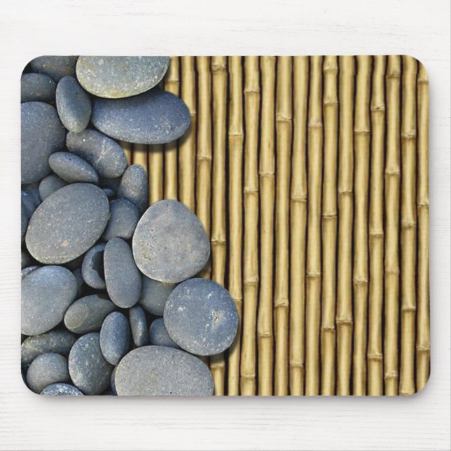 Alfombrilla De Ratón Bambú y piedras (Frente)