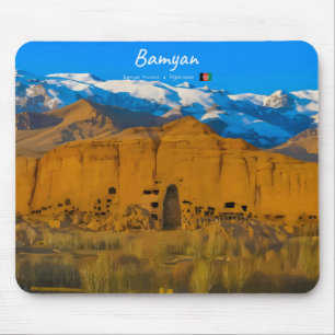 Alfombrilla De Ratón Bamyan, Afganistán - Valle del acantilado de Buda