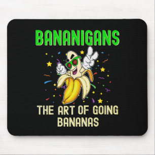Alfombrilla De Ratón Bananinas, volverse bananas, gafas de sol bananera