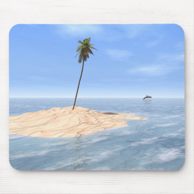 Alfombrilla De Ratón "Banco de arena tropical" Mousepad (Frente)