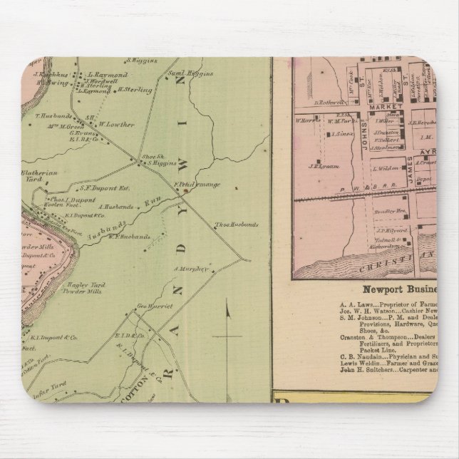 Alfombrilla De Ratón Bancos de Brandywine (Frente)