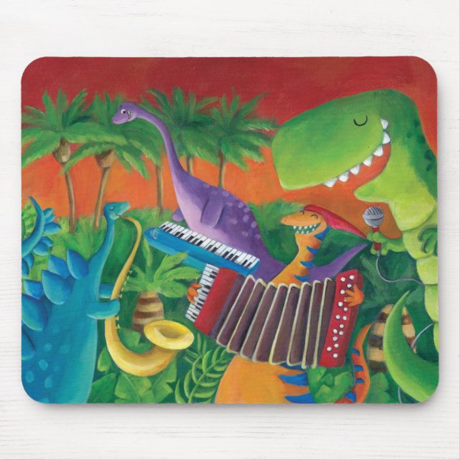Alfombrilla De Ratón Banda enrrollada del dinosaurio (Frente)