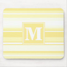 Bandas amarillas de limón monogramo