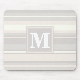 Alfombrilla De Ratón Bandas beige monogramo