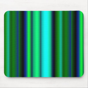 Alfombrilla De Ratón Bandas de arco iris verde azul