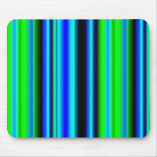 Alfombrilla De Ratón Bandas de arco iris verde azul