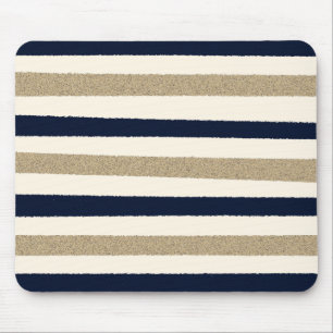Alfombrilla De Ratón Bandas de la Marina / Beige / Papel blanco