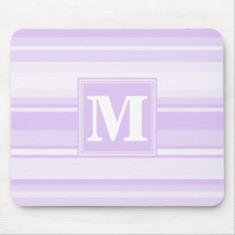 Alfombrilla De Ratón Bandas de lilac monogramo