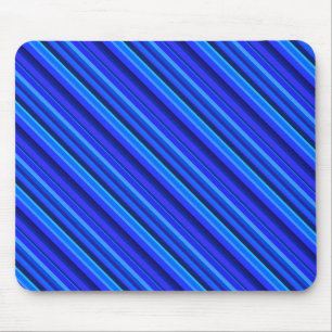 Alfombrilla De Ratón Bandas diagonales azules
