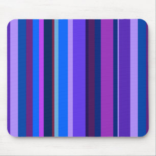 Alfombrilla De Ratón Bandas verticales azul y violeta