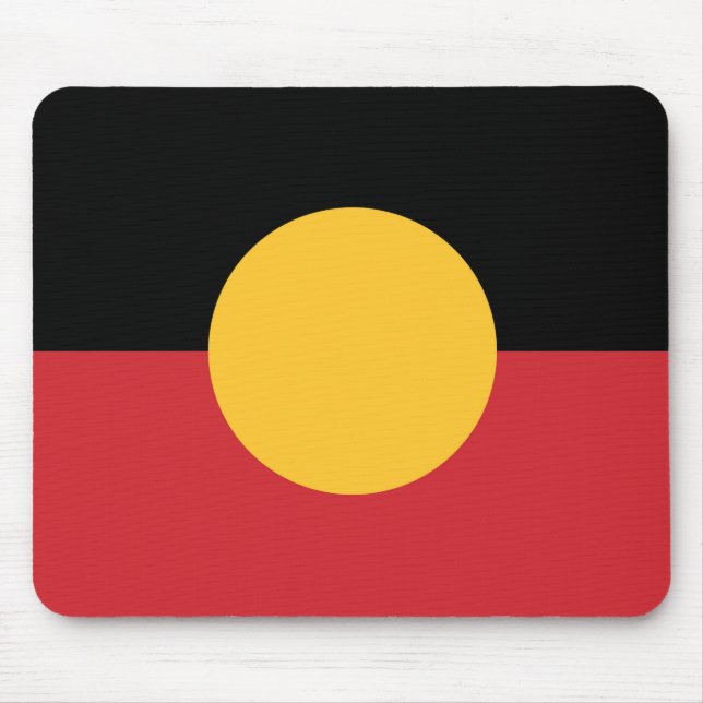 Alfombrilla De Ratón Bandera aborigen australiana (Frente)