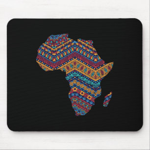 Alfombrilla De Ratón Bandera africana Kente Cloth Orgullo negro African