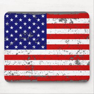 Alfombrilla De Ratón Bandera americana apenada Mousepad