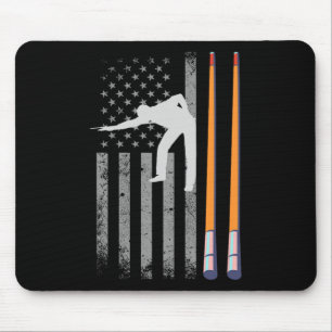 Alfombrilla De Ratón Bandera Americana Billiard Pool Jugador 4 De Julio