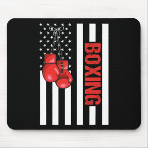 Alfombrilla De Ratón Bandera Americana Boxeo Boxeo Patriótico 1 