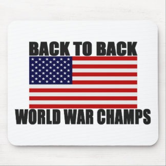 Alfombrilla De Ratón Bandera americana de nuevo a campeones traseros de