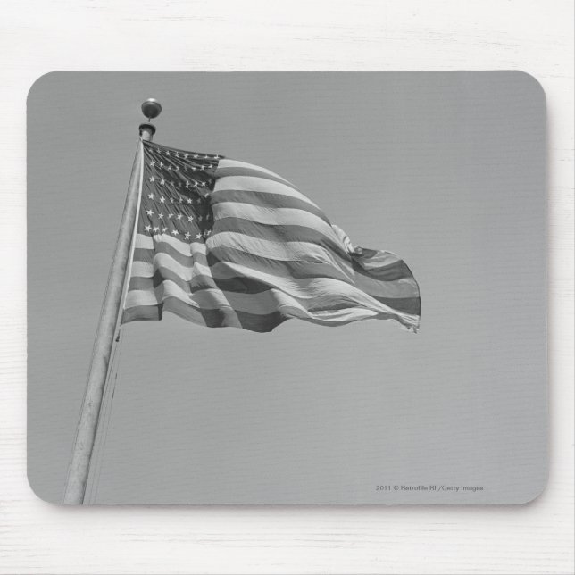 Alfombrilla De Ratón Bandera americana en palo (Frente)
