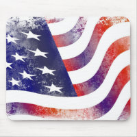 Bandera Americana Fachada Al Estilo Grunge Patriót